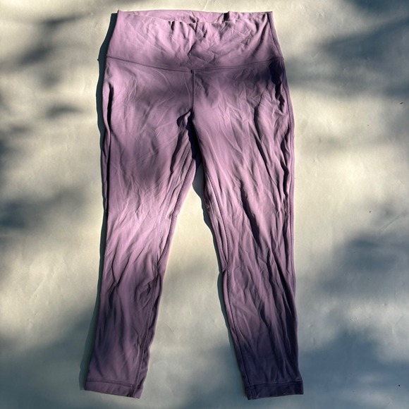 lululemon athletica Pants - Lululemon Align High-Rise Crop 21 Purple Nulu Yoga Leggings Womens Size 12